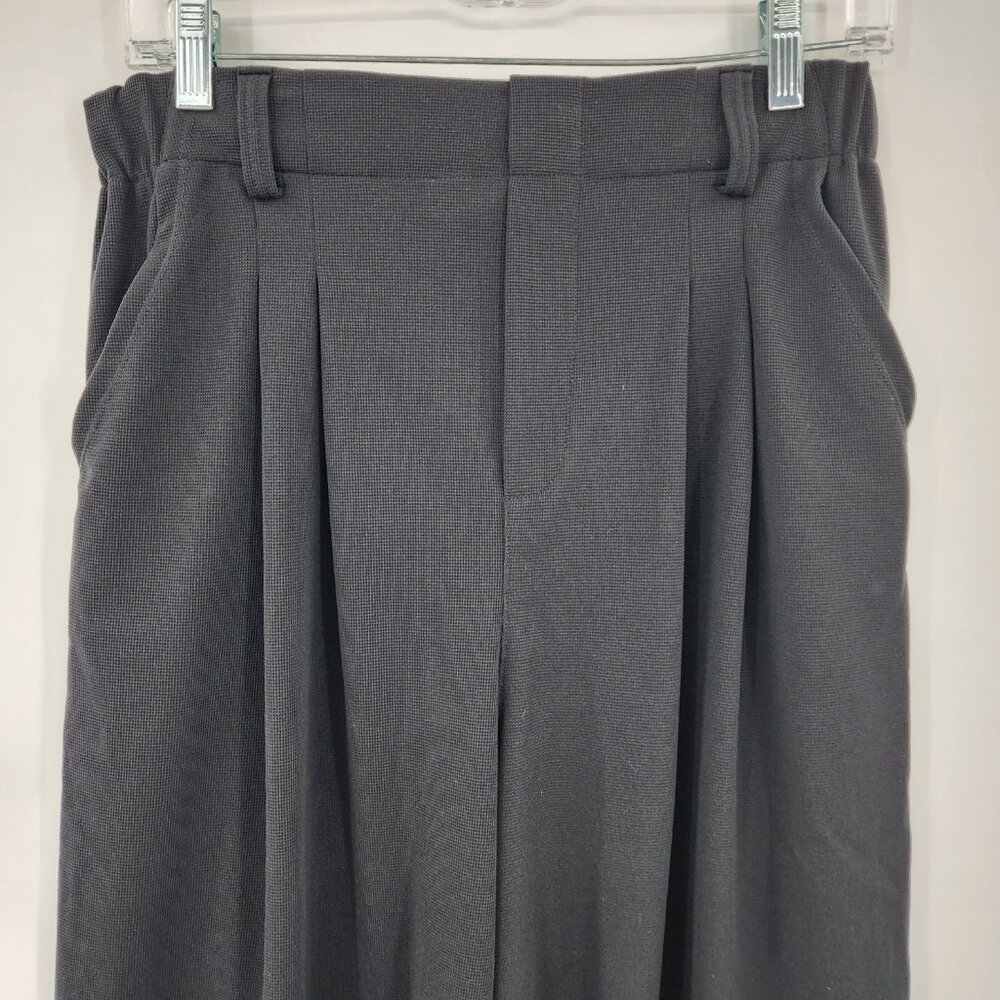 HALARA High Waist Waffle Knit Wide Leg Pants Black Various Sizes NWOT - Picture 4 of 9